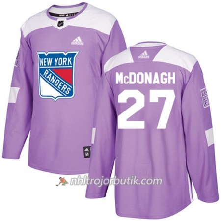 Män Ishockey New York Rangers Tröja Ryan McDonagh 27 Adidas 2017-2018 Lila Fights Cancer Practice Authentic Män Ishockey New York Rangers Tröja Ryan McDonagh 27 Adidas 2017-2018 Lila Fights Cancer Practice Authentic